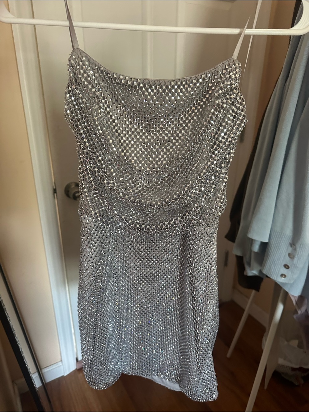 Windsor Silver Sequin Mini Dress